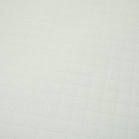 WHITE (47cm x 50cm) - Quilted crash leatherett
