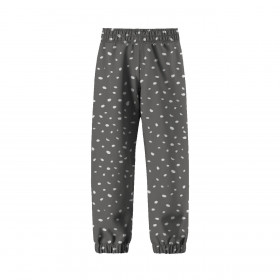 CHILDREN'S SOFTSHELL TROUSERS (YETI) - WHITE TRACES / grey (MAGICAL CHRISTMAS FOREST)