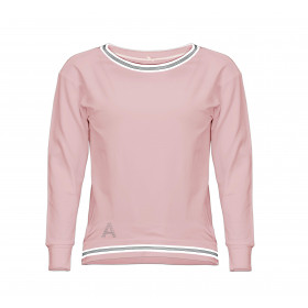 Women’s blouse with transfer rhinestones "KELLY" - rose quartz L-XL - sewing set