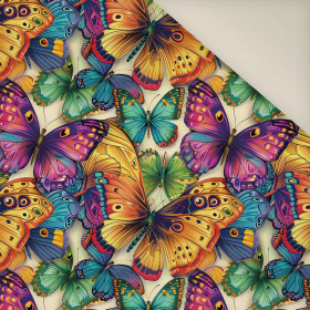 Butterfly & Flowers wz.17- Upholstery velour 