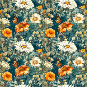 Butterfly & Flowers wz.1 - Waterproof woven fabric