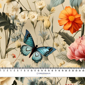 Butterfly & Flowers wz.9 - Viscose jersey