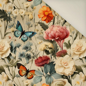 Butterfly & Flowers wz.9- Upholstery velour 