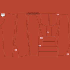CHILDREN'S JOGGERS (LYON) - B-28 - POTTERS CLAY - looped knit fabric 