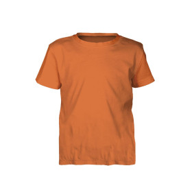 2-PACK - BASIC KID’S T-SHIRT - BRICK (DARK ORANGE)- sewing set