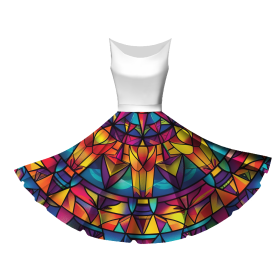 COLORFUL MANDALA PAT.2 -  big circle skirt panel 