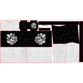 XL bag with in-bag pouch 2 in 1 - CUTE ANIMALS wz.17 - sewing set