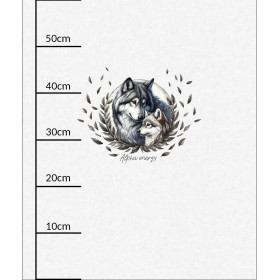 CUTE ANIMALS wz.17 - panel (60cm x 50cm)  Cotton woven fabric