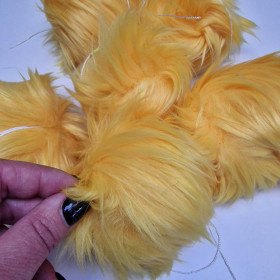 Eco fur pompom 12 cm - CITRIC