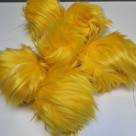 Eco fur pompom 12 cm - CITRIC