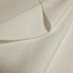 Thick brushed sweatshirt D300 - Cloud Dancer/ ECRU (D-02) 