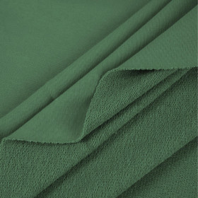 D-068-DARK GREEN- thick looped knit 290g