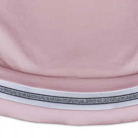 Kid’s blouse with transfer rhinestones "KATE" - rose quartz 110-116 - sewing set