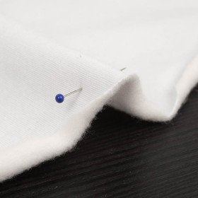 PANDA / MINT  size "S" 30x45 cm - white (back) brushed knitwear with elastane ITY