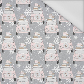 SNOWY CARS (WINTER)  - Cotton woven fabric