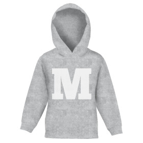 KID'S HOODIE (ALEX) - "M" / acid wash light grey - sewing set