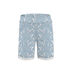 KID`S SHORTS "RIO" (158/164) - BUTTERFLIES MIX PAT. 3 (WATER-COLOR BUTTERFLIES) - sewing set 