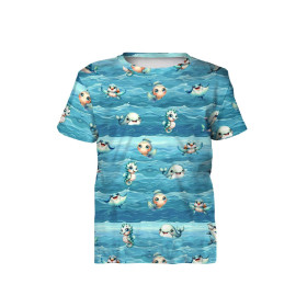 SEA ANIMALS PAT. 1 - Linen 100%