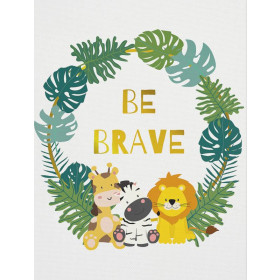 BE BRAVE (WILD & FREE) - panel Waterproof woven fabric