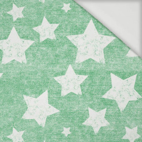 WHITE STARS / vinage look jeans (green) - Viscose jersey