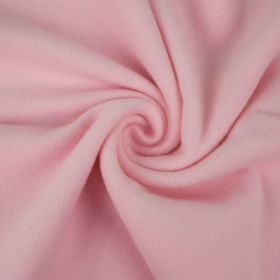 PALE PINK - Double-sided cotton fleece