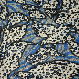 SPOTS / blue - crushed chiffon