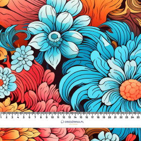 COLORFUL FLOWERS pat. 2 - Waterproof woven fabric