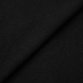 BLACK - Double-sided cotton fleece