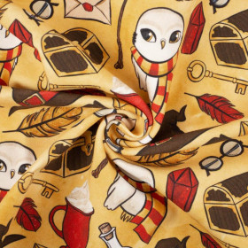 MAGIC MIX PAT. 2 (MAGIC SCHOOL) / red - looped knit fabric