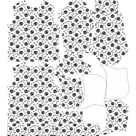 MEN’S HOODIE (COLORADO) - HALLOWEEN SKULLS & BONES / white - sewing set 