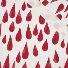 BIG DROPS (carmine) / white - single jersey with elastane 