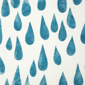 BIG DROPS (turquoise) / white - single jersey with elastane 