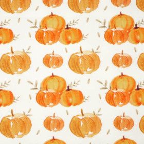PUMPKINS pat. 5 (PUMPKIN GARDEN) - single jersey with elastane 