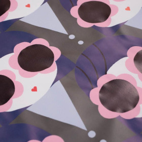 GIRL IN GLASSES / purple - rain cloak fabric