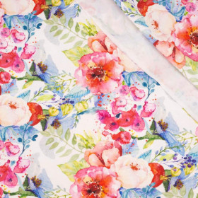 WILD ROSE PAT. 3 (IN THE MEADOW) - looped knit fabric