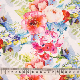 WILD ROSE PAT. 3 (IN THE MEADOW) - looped knit fabric