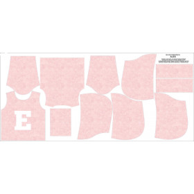 KID'S HOODIE (ALEX) - "E" / acid wash pale pink - sewing set