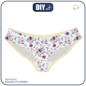 WOMEN'S PANTIES - WATERCOLOR BOUQUET Pat. 2 - L