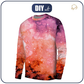 MEN’S SWEATSHIRT (OREGON) BASIC - GALACTIC JOURNEY pat. 2 - sewing set
