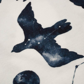 GALACTIC BIRDS (GALACTIC ANIMALS) - looped knit fabric