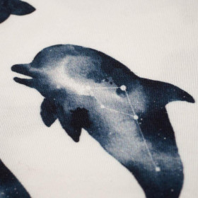 GALACTIC OCEAN (GALACTIC ANIMALS) / white - looped knit fabric