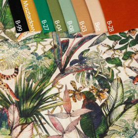 CHEETAH / leaves - single jersey TE210