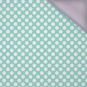 WHITE DOTS / mint - softshell