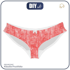 WOMEN'S PANTIES - GRUNGE (red) - L