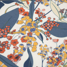 JAPANESE GARDEN pat. 4 (JAPAN)  - looped knit fabric