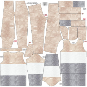 Children's tracksuit (MILAN) - CAMOUFLAGE pat. 2 / STRIPES - sewing set