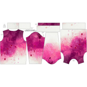 CHILDREN'S (NOE) SWEATSHIRT - SPECKS (fuchsia) - sewing set