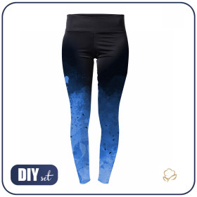 SPORTS LEGGINGS - SPECKS (classic blue)