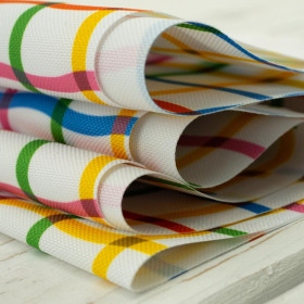 COLORFUL SQUARES - Waterproof woven fabric