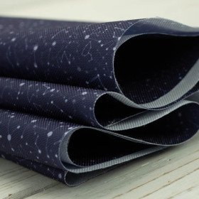 CONSTELLATION OF STARS ( GALAXY ) / dark blue - Waterproof woven fabric
